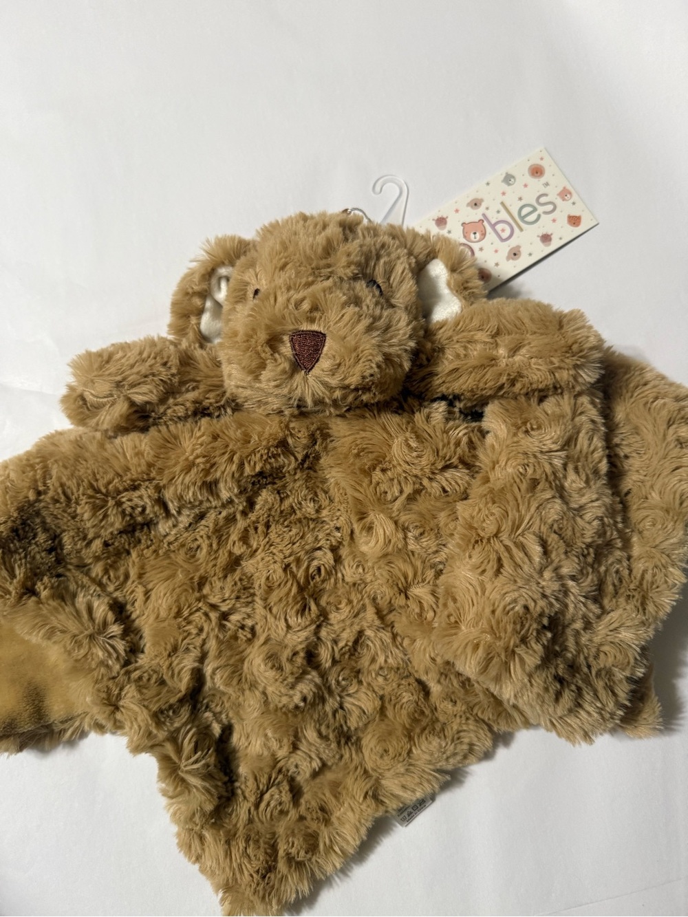Oobles Security Blanket Dog Doggy Puppy Snuggle Blankie Infant Brown NEW